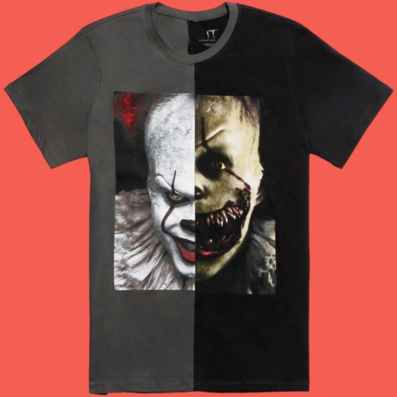 IT - XS Chapter Two Pennywise Split T-Shirt - Picture 3 of 9